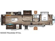 Call now about this 2021 Forest River Sabre 38DBQ! Floorplan of 2021 Forest River Sabre 38DBQ