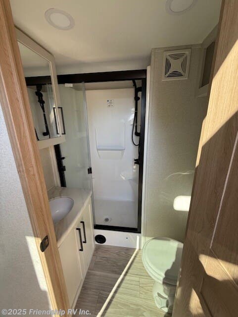 Call now about this 2026 Forest River Sandpiper Destination 41 Duplex! 2026 Forest River Sandpiper Destination 41 Duplex - New Destination Trailer For Sale by Friendship RV Inc. in Friendship, Wisconsin features Oven, Air Conditioning, Refrigerator, Stove Top Burner, Stove
