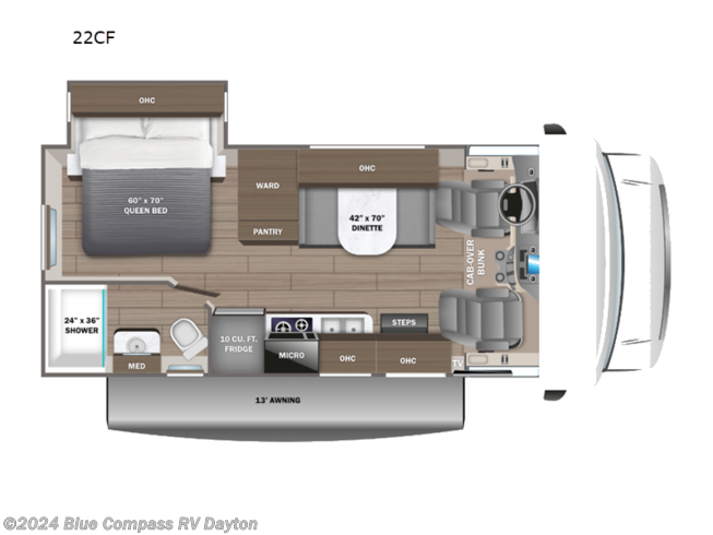 2024 Jayco Redhawk SE 22CF - New Class C For Sale by Blue Compass RV Dayton in New Carlisle, Ohio