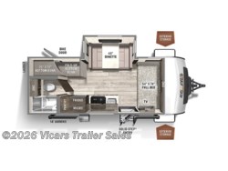 2022 Forest River Rockwood Geo Pro G20BHS floorplan image 2023 Forest River Rockwood Geo Pro G20BHS - New Travel Trailer for sale by Vicars Trailer Sales in Taylor, Michigan