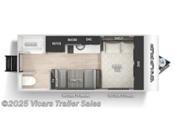 2022 Forest River Cherokee Wolf Pup 14CC floorplan image 2022 Forest River Cherokee Wolf Pup 14CC - New Travel Trailer for sale by Vicars Trailer Sales in Taylor, Michigan