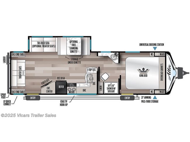 2024 East to West Alta 2850 KRL Floorplan