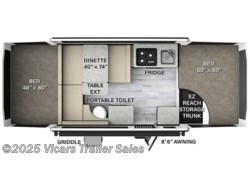 Stock Image for 2024 Forest River 1910ESP (options and colors may vary) 2024 Forest River Rockwood Extreme Sports Package 1910ESP - New Popup for sale by Vicars Trailer Sales in Taylor, Michigan