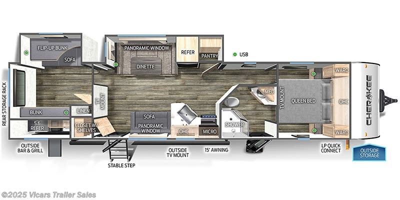 Stock Image for 2024 Forest River 294KM (options and colors may vary)
