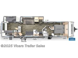 Stock Image for 2024 Forest River 294KM (options and colors may vary) 2024 Forest River Cherokee 294KM - New Travel Trailer for sale by Vicars Trailer Sales in Taylor, Michigan