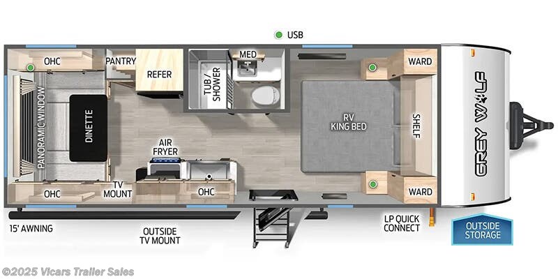 Stock Image for 2025 Forest River 20RDSE (options and colors may vary)