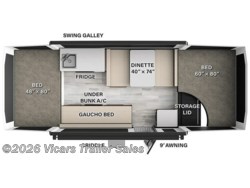 Stock Image for 2025 Forest River 1940FT (options and colors may vary) 2025 Forest River Rockwood Freedom 1940FT - New Popup for sale by Vicars Trailer Sales in Taylor, Michigan