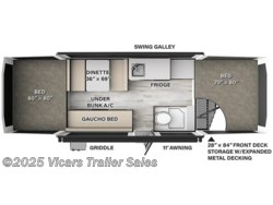 Stock Image for 2025 Forest River 2280FT (options and colors may vary) 2025 Forest River Rockwood Freedom 2280FT - New Popup for sale by Vicars Trailer Sales in Taylor, Michigan