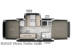 Stock Image for 2025 Forest River 2318FT (options and colors may vary) 2025 Forest River Rockwood Freedom 2318FT - New Popup for sale by Vicars Trailer Sales in Taylor, Michigan