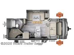 Stock Image for 2024 Forest River 2509S (options and colors may vary) 2024 Forest River Rockwood Mini Lite 2509S - New Travel Trailer for sale by Vicars Trailer Sales in Taylor, Michigan