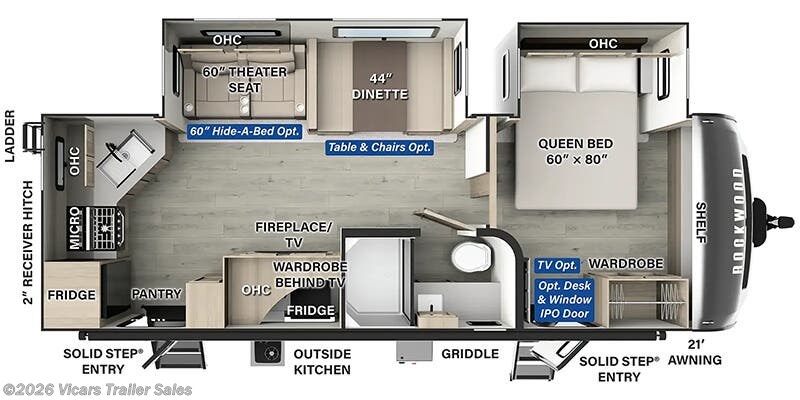 Stock Image for 2025 Forest River 2614BS (options and colors may vary)