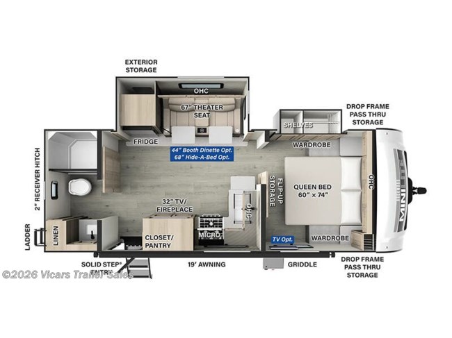 2025 Forest River Rockwood Mini Lite 2511S Floorplan