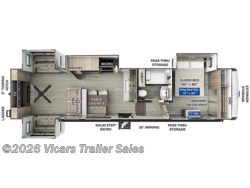Stock Image for 2025 Forest River R375RL (options and colors may vary) 2025 Forest River Rockwood Signature R375RL - New Fifth Wheel for sale by Vicars Trailer Sales in Taylor, Michigan