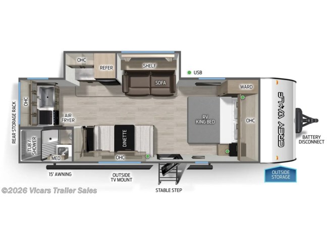 2026 Forest River Cherokee Grey Wolf 22CE
