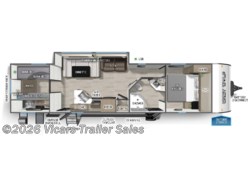 Stock Image for 2026 Forest River 29TE (options and colors may vary) 2026 Forest River Cherokee Grey Wolf 29TE - New Travel Trailer for sale by Vicars Trailer Sales in Taylor, Michigan