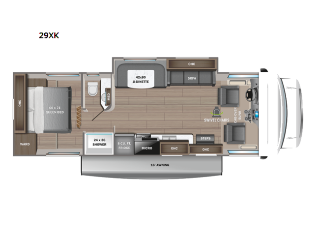 2024 Jayco Redhawk 29XK - New Class C For Sale by Vogt Family Fun Center  in Fort Worth, Texas