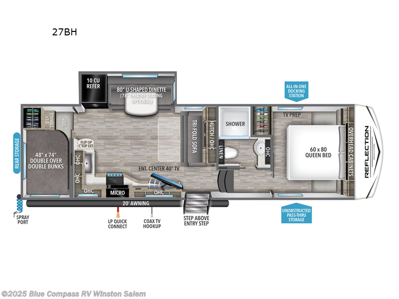 Email now about this 2024 Grand Design Reflection 100 Series 27BH! New 2024 Grand Design Reflection 100 Series 27BH available in Rural Hall, North Carolina