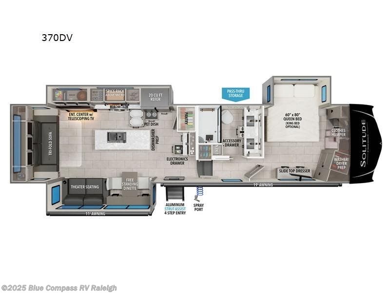 Contact us now about this 2026 Grand Design Solitude 370DV! 2026 Solitude 370DV by Grand Design from Blue Compass RV Raleigh in Raleigh, North Carolina