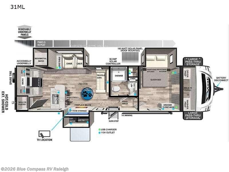 Contact us now about this 2021 Forest River Vibe 31ML! 2021 Vibe 31ML by Forest River from Blue Compass RV Raleigh in Raleigh, North Carolina