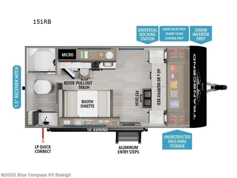 Contact us now about this 2026 Grand Design Transcend One 151RB! 2026 Transcend One 151RB by Grand Design from Blue Compass RV Raleigh in Raleigh, North Carolina