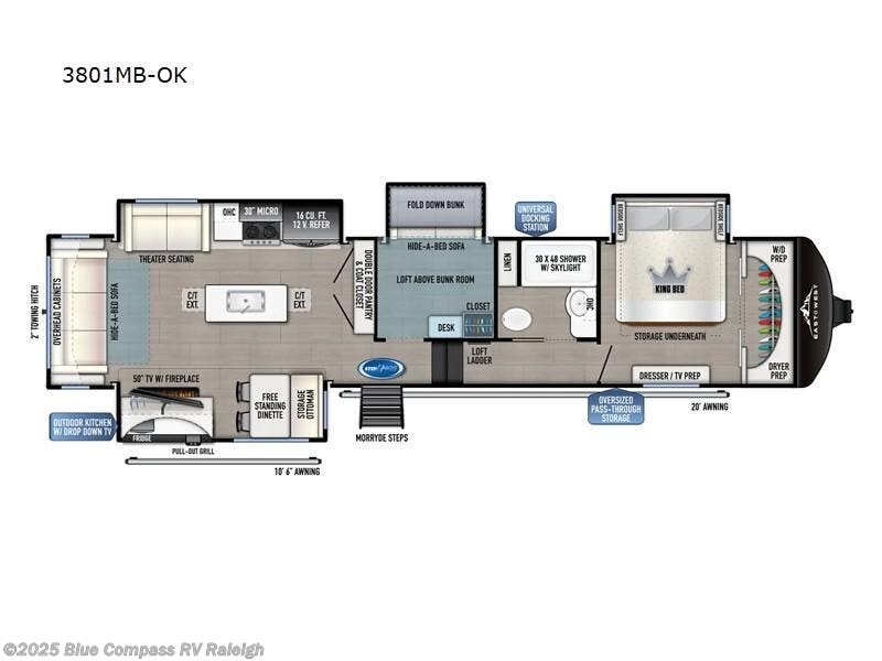Call now about this 2025 East to West Blackthorn 3801MB-OK! 2025 East to West Blackthorn 3801MB-OK - New Fifth Wheel For Sale by Blue Compass RV Raleigh in Raleigh, North Carolina features Slideout