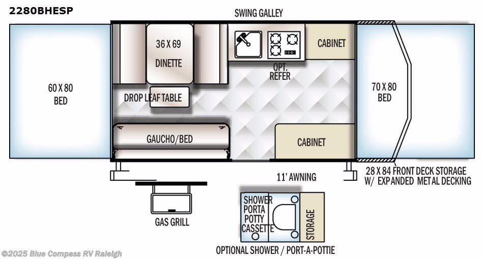 Call now about this 2018 Forest River Rockwood Extreme Sports 2280BHESP! 2018 Forest River Rockwood Extreme Sports 2280BHESP - Used Popup For Sale by Blue Compass RV Raleigh in Raleigh, North Carolina
