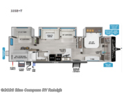 Call now about this 2026 Grand Design Transcend 335BHT! 2026 Grand Design Transcend 335BHT - New Travel Trailer For Sale by Blue Compass RV Raleigh in Raleigh, North Carolina features Slideout