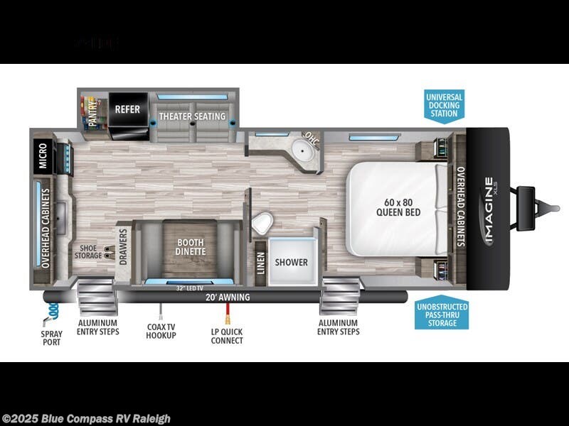 Contact us now about this 2022 Grand Design Imagine XLS 23LDE! 2022 Imagine XLS 23LDE by Grand Design from Blue Compass RV Raleigh in Raleigh, North Carolina