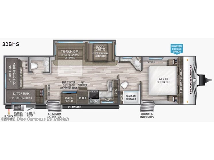 Email now about this 2021 Grand Design Transcend 32BHS! Used 2021 Grand Design Transcend 32BHS available in Raleigh, North Carolina