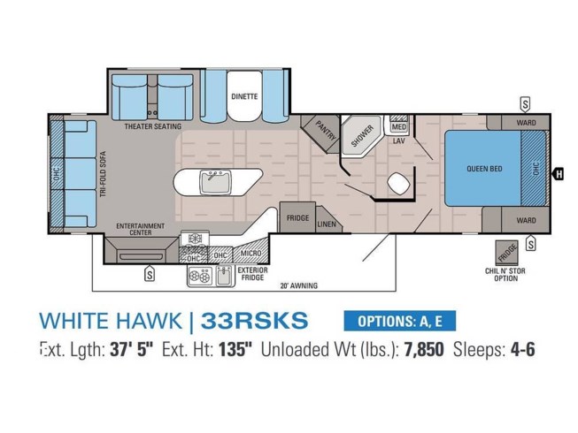 2016 White Hawk 33RSKS by Jayco from Pop RVs in Kansas City, Missouri