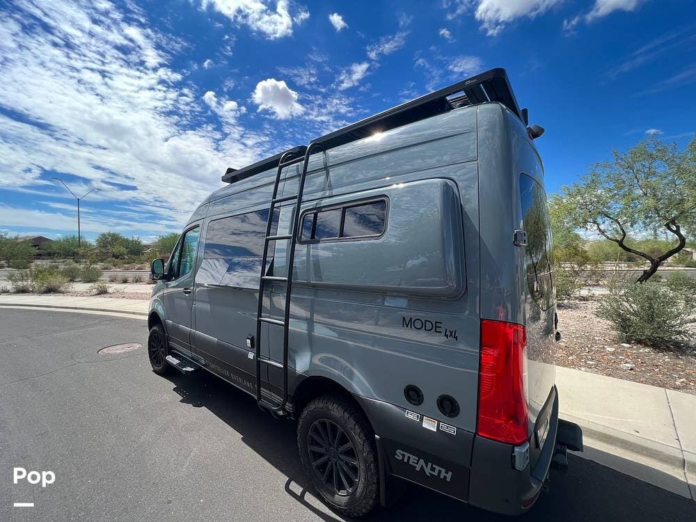 Call now about this 2021 Miscellaneous Mercedes Benz Storyteller Stealth Mode 4x4! 2021 Miscellaneous Mercedes Benz Storyteller Stealth Mode 4x4 - Used Class B For Sale by Pop RVs in Sun City West, Arizona features Awning, Air Conditioning