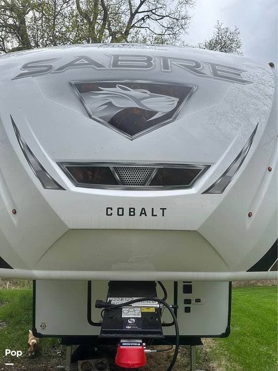 Call now about this 2022 Forest River Sabre 38DBQ! 2022 Forest River Sabre 38DBQ - Used Fifth Wheel For Sale by Pop RVs in Sheridan, Wyoming features Leveling Jacks, Air Conditioning, Slideout, Awning