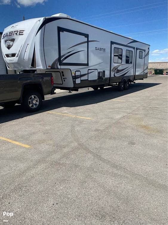 Contact us now about this 2022 Forest River Sabre 38DBQ! 2022 Sabre 38DBQ by Forest River from Pop RVs in Sheridan, Wyoming