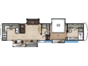 Call now about this 2021 Forest River RiverStone 39RKFB! 2021 Forest River RiverStone 39RKFB - Used Fifth Wheel For Sale by Pop RVs in Brighton, Michigan features Air Conditioning, Slideout, Leveling Jacks, Awning