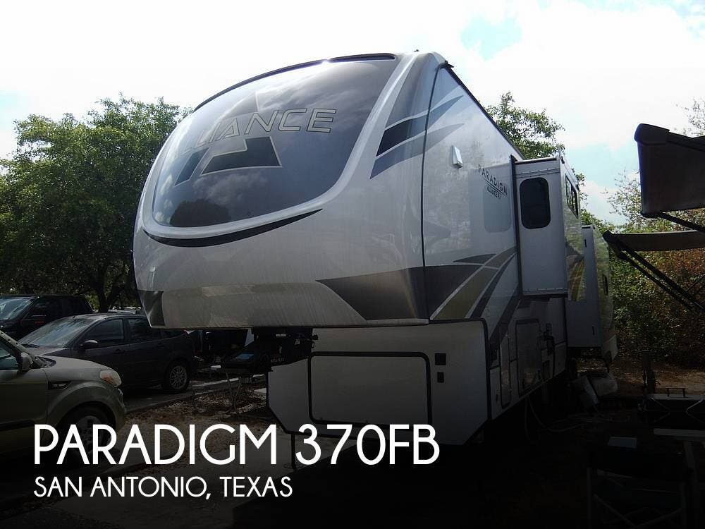 Email now about this 2022 Alliance RV Paradigm 370FB! Used 2022 Alliance RV Paradigm 370FB available in San Antonio, Texas