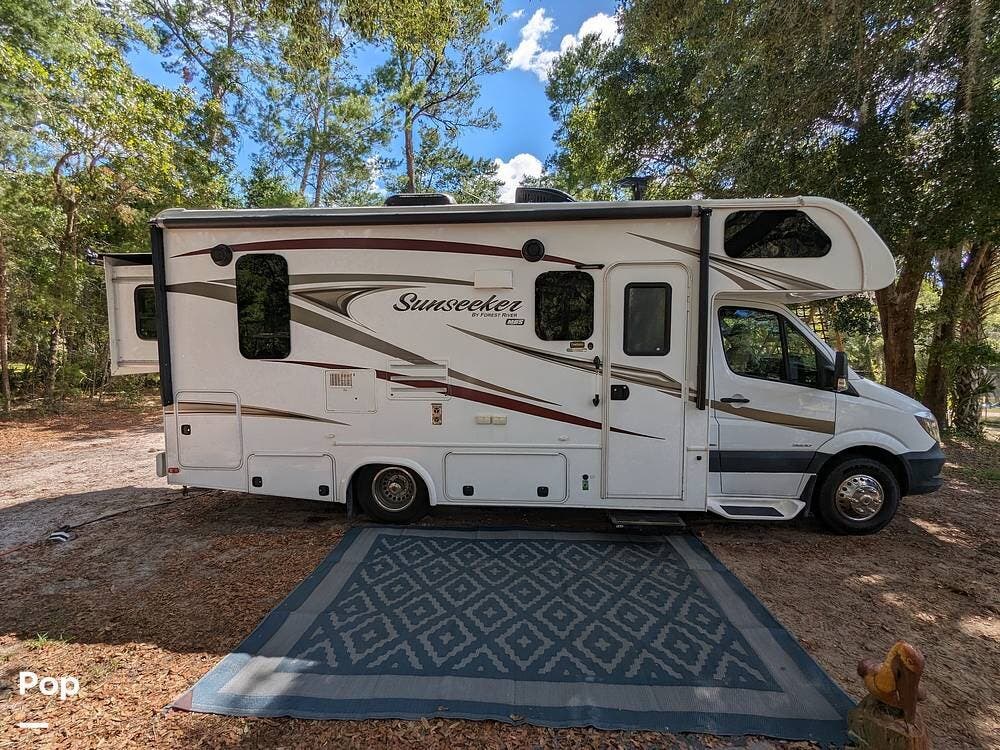 Call now about this 2016 Forest River Sunseeker 2400R Sprinter! 2016 Forest River Sunseeker 2400R Sprinter - Used Class C For Sale by Pop RVs in De Leon Springs, Florida features Generator, Awning, Air Conditioning, Slideout