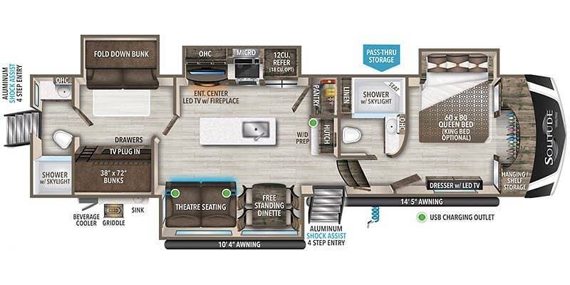Used 2022 Grand Design Solitude 3950BH-R available in Berryville, Arkansas