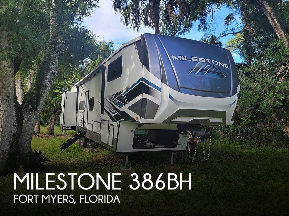 Email now about this 2023 Heartland Milestone 386BH! Used 2023 Heartland Milestone 386BH available in Fort Myers, Florida