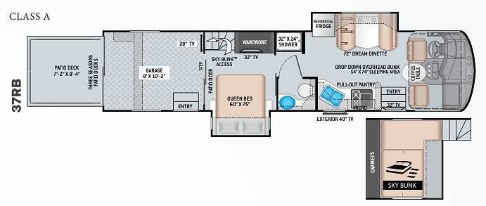 Call now about this 2020 Thor Motor Coach Outlaw 37RB! 2020 Thor Motor Coach Outlaw 37RB - Used Toy Hauler For Sale by Pop RVs in North Port, Florida features Awning, Generator, Air Conditioning, Slideout