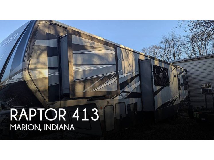 Email now about this 2021 Keystone Raptor 413! Used 2021 Keystone Raptor 413 available in Marion, Indiana