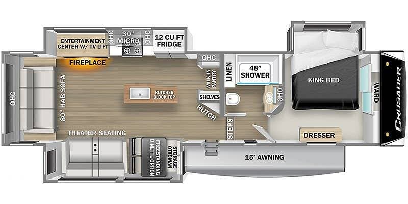 Contact us now about this 2022 Prime Time Crusader 335RLP! 2022 Crusader 335RLP by Prime Time from Pop RVs in Saint Augustine, Florida
