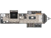 Call now about this 2023 CrossRoads Hampton 372FDB! 2023 CrossRoads Hampton 372FDB - Used Travel Trailer For Sale by Pop RVs in Cocoa, Florida features Leveling Jacks, Slideout, Awning, Air Conditioning