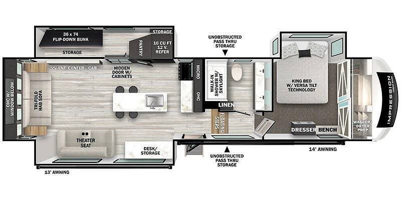 Used 2024 Forest River Impression 318RLVIEW available in Kinsley, Kansas