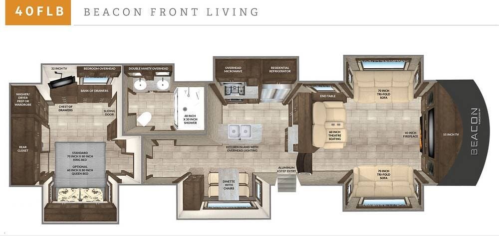 Contact us now about this 2019 Vanleigh Beacon 40FLB! 2019 Beacon 40FLB by Vanleigh from Pop RVs in Bremen, Georgia