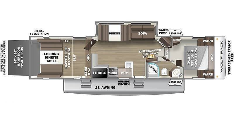 Used 2022 Forest River Wolf Pack 315PACK12 available in Reno, Ohio