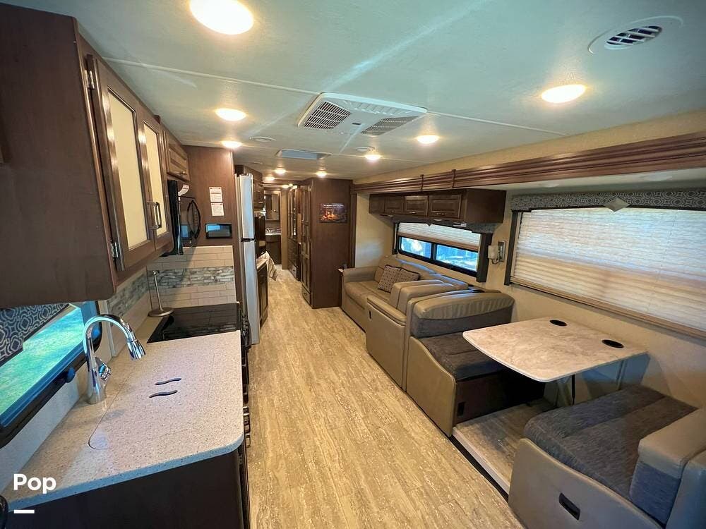 Call now about this 2019 Thor Motor Coach Hurricane 35M! 2019 Thor Motor Coach Hurricane 35M - Used Class A For Sale by Pop RVs in Saint Augustine, Florida features Generator, Slideout, Air Conditioning, Awning