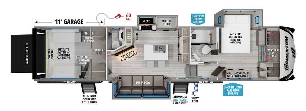 Contact us now about this 2020 Grand Design Momentum 351! 2020 Momentum 351 by Grand Design from Pop RVs in Fort Meyers Beach, Florida