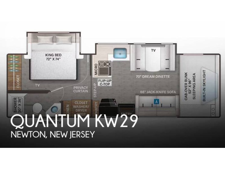 Email now about this 2019 Thor Motor Coach Quantum KW29! Used 2019 Thor Motor Coach Quantum KW29 available in Newton, New Jersey
