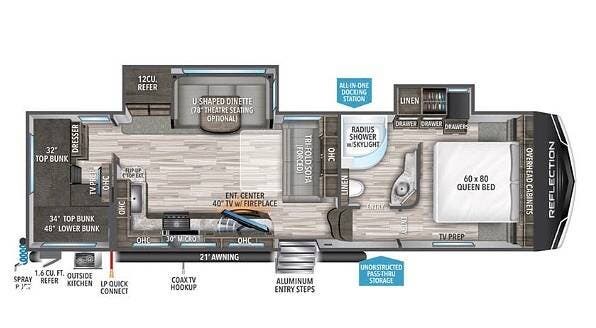 Call now about this 2021 Grand Design Reflection 28BH! 2021 Grand Design Reflection 28BH - Used Fifth Wheel For Sale by Pop RVs in Port St. Lucie, Florida features Awning, Air Conditioning, Slideout, Leveling Jacks