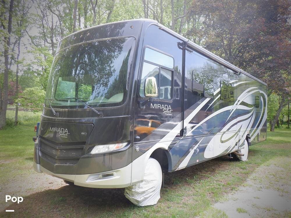Call now about this 2017 Coachmen Mirada Select 37TB! 2017 Coachmen Mirada Select 37TB - Used Class A For Sale by Pop RVs in Marriottsville, Maryland features Air Conditioning, Slideout, Leveling Jacks, Awning, Generator